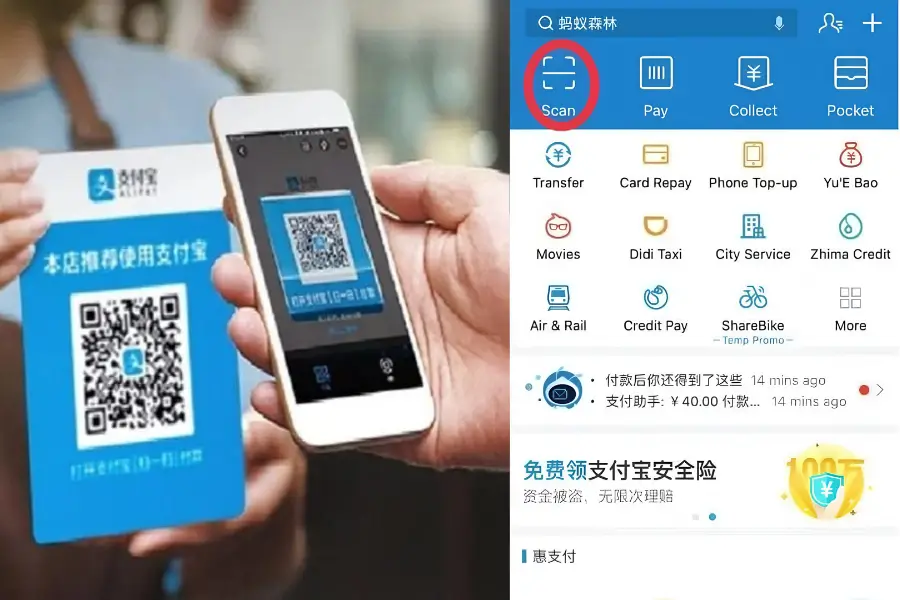 Cách sử dụng Alipay khi ở Trung Quốc