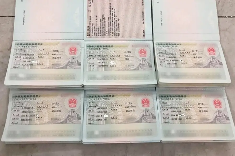 Thị thực hợp lệ khi đi du lịch Trung Quốc
