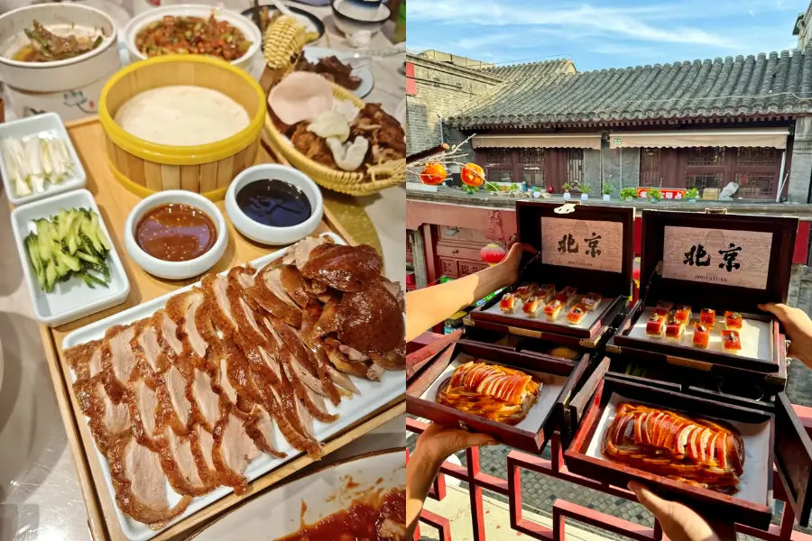 Thưởng thức vịt quay Bắc Kinh