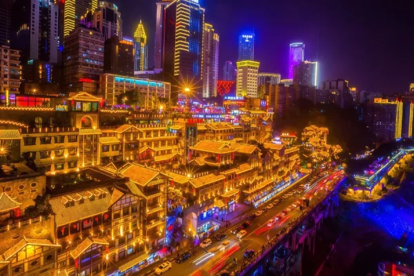 phố cổ hồng nhai động